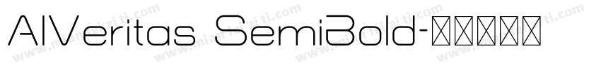 AlVeritas SemiBold字体转换